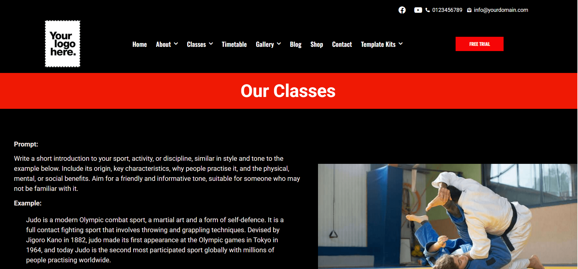 Judo Classes